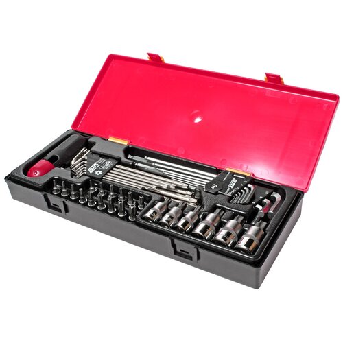 JTC Набор инструментов TORX, HEX (ключи, головки с насадками) 40 предметов в кейсе JTC