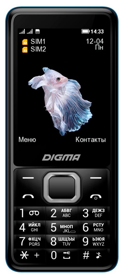 Сотовый телефон Digma LINX B280, черный - фото №2