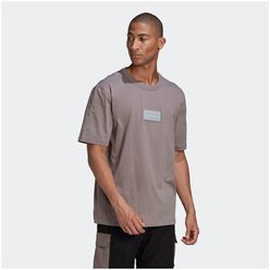 Футболка Adidas Silicon Badge T Tee Серый L GN3326