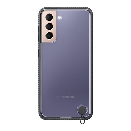 фото Чехол-накладка samsung ef-gg991 для galaxy s21 прозрачный/черный