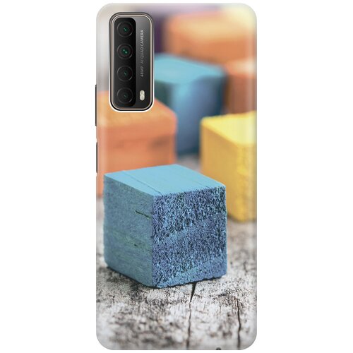 фото Силиконовый чехол на huawei p smart (2021) / хуавей п смарт (2021) с принтом "разноцветные бруски gosso