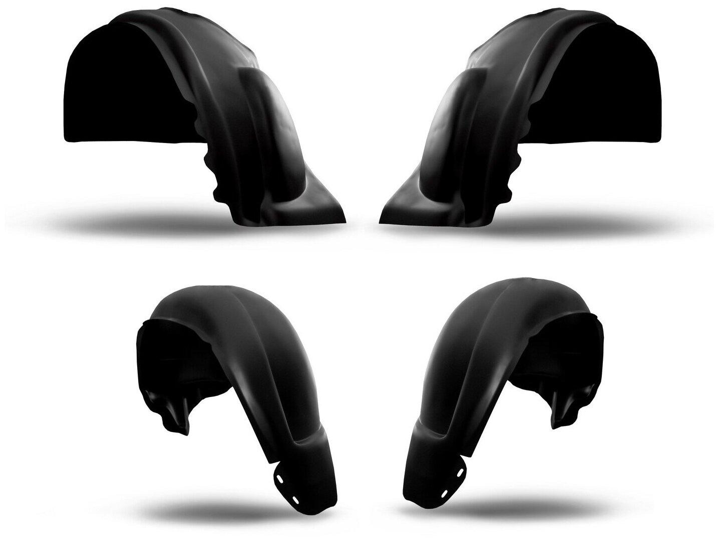 Комплект подкрылок для Ниссан Х-Треил (NISSAN X-Trail) 2007-2010 4 шт. 