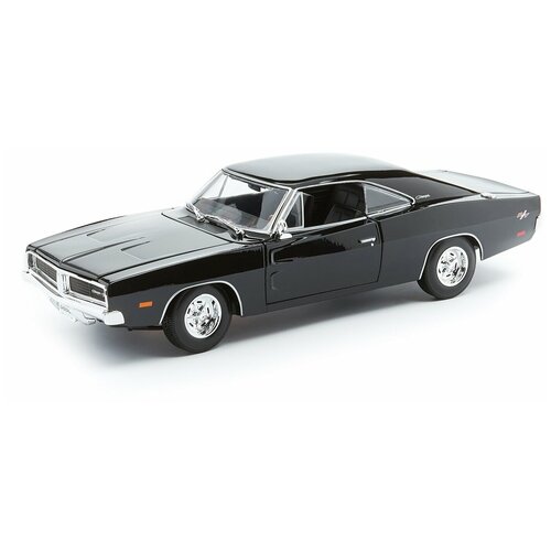 Maisto Машинка металлическая Dodge Charger R/T 1969, 1:18, черная