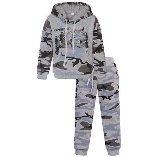 фото Комплект для мальчиков 747 утенок джемпер с капюшоном и брюки