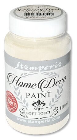 Краска для домашнего декора на меловой основе Home Deco, 110 мл белый 110 мл STAMPERIA KAH01