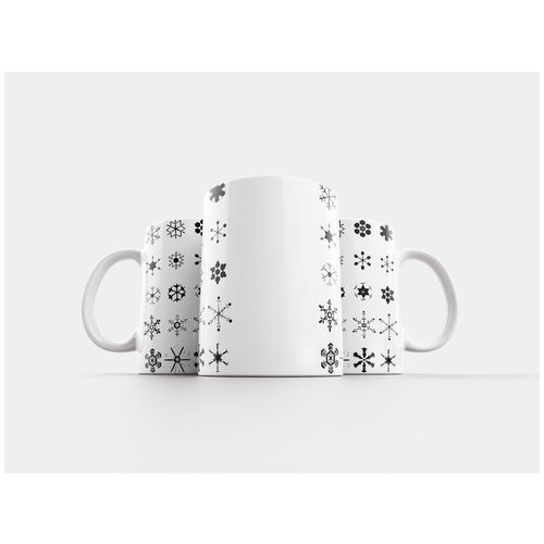 фото Кружка "снежинки, хлопья, снег" 320 мл lotsprints