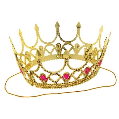 Корона королевы золото 319558 корона королевы золотая пластиковая