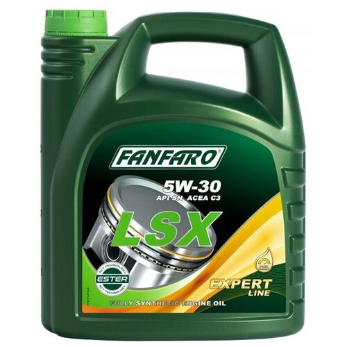Масло моторное Fanfaro LSX 5W30 API SN, ACEA C3 (синт) 4л пластик FF6701-4 (1 шт)