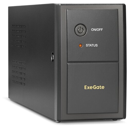 источник бесперебойного питания exegate power back bnb 850 led avr euro rj 285475 Интерактивный ИБП ExeGate Power Back BNB-650 EP285555RUS черный 360 Вт