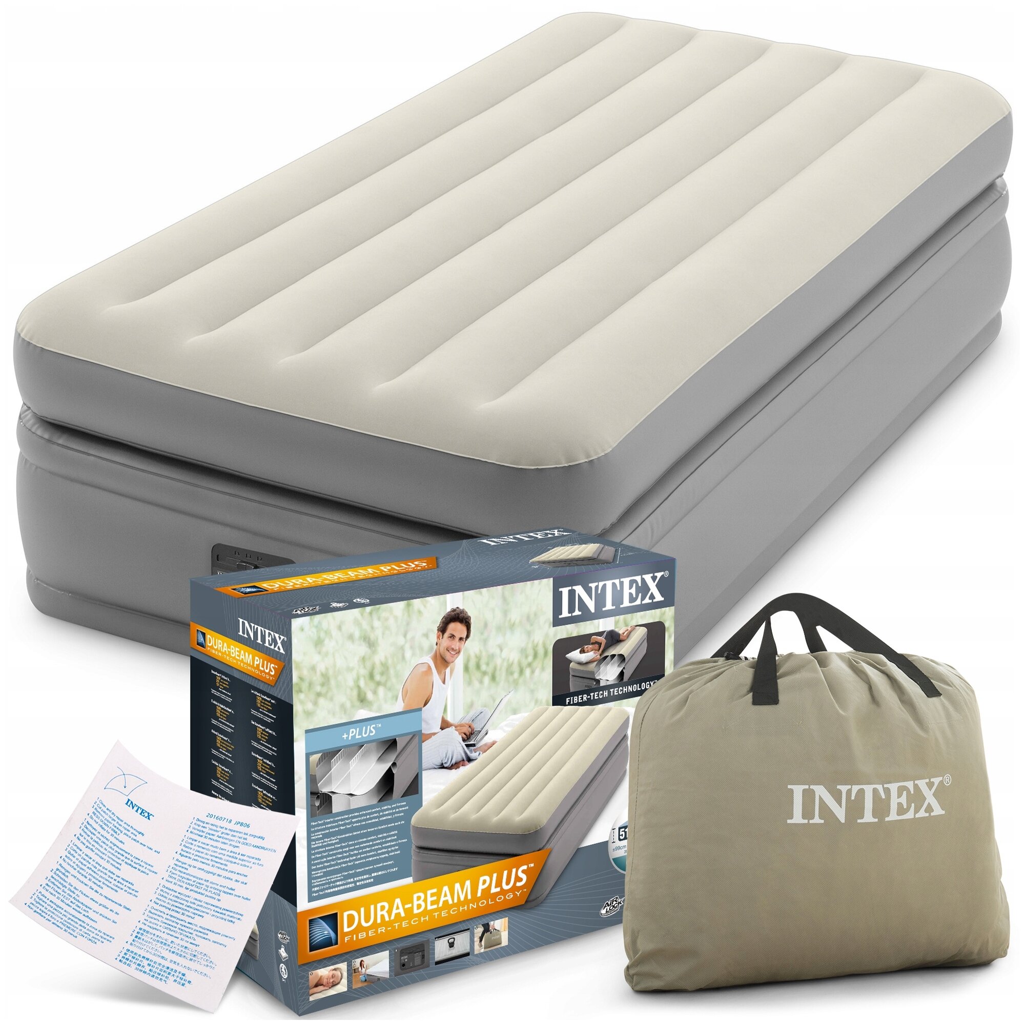 Надувная кровать Intex 64162 99х191х51 - фотография № 4