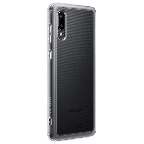 Чехол-накладка Samsung Galaxy A02 Soft Clear Cover прозрачный