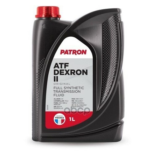 Жидкость Гидравлическая 20л - Gm Dexron Vi, Mb 236.41, Voith H55.6335xx PATRON арт. ATF DEXRON VI 20L ORIGINAL