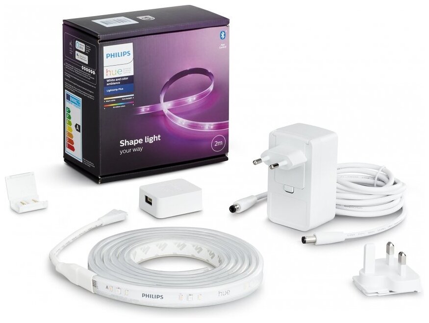 Светодиодная лента Philips Hue White and Color Ambiance LightStrips Plus