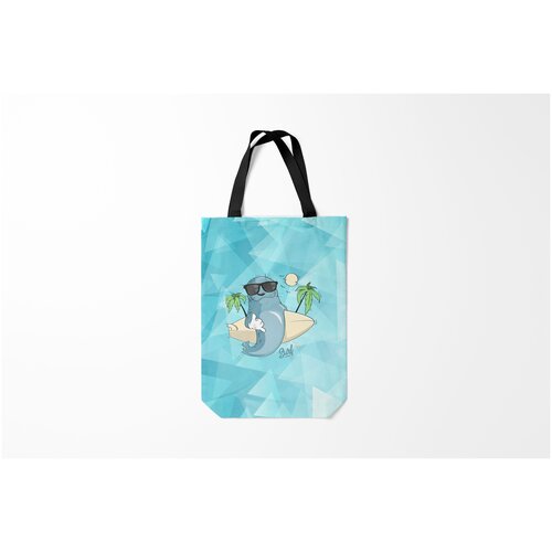 фото Сумка-шоппер / 31х42 см / популярные иллюстрации / лето surf burnettie