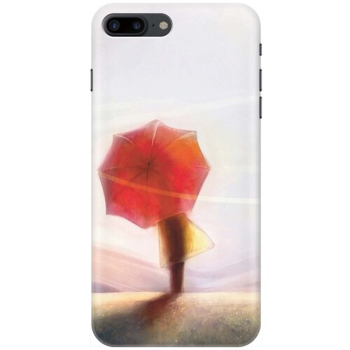 фото Re:paчехол - накладка artcolor для apple iphone 8 plus / 7 plus с принтом "красный зонтик"