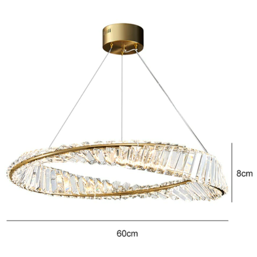 Подвесной светильник для спальни, гостиной, кухни, дизайнерский домашний декор, роскошный современный светодиодный подвесной светильник с кристаллами