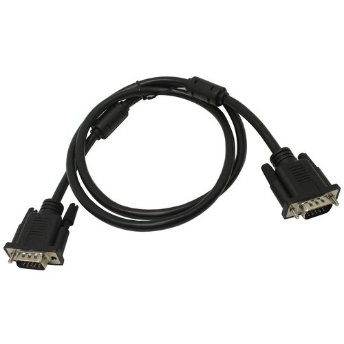 Кабель 5bites APC-133-010 VGA M- VGA M сигнальный, ферритовые кольца, 1м кабель vga 5bites apc 133 075 professional 15m 15m чёрный 7 5 метров