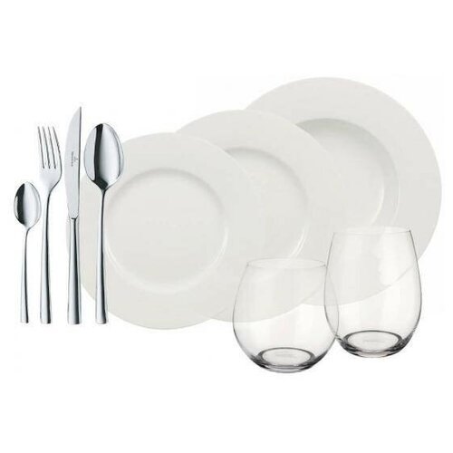 фото Villeroy & boch wonderful world white набор посуды на 4 персоны, 36 предмета