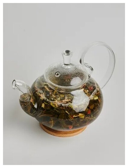 Зеленый листовой чай для похудения с ягодами годжи и лемонграссом, Жиросжигатель - фотография № 3