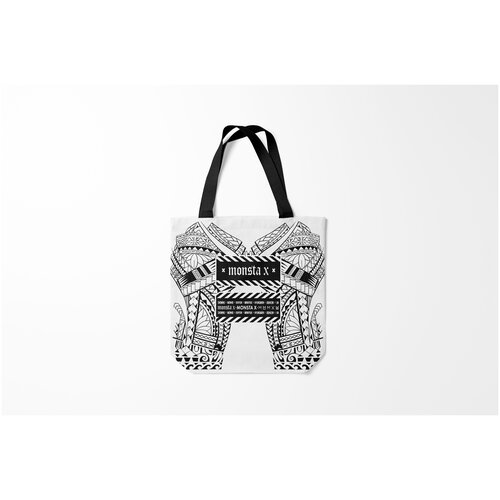 фото Сумка-шоппер / 40х40 см / k pop / monsta x burnettie