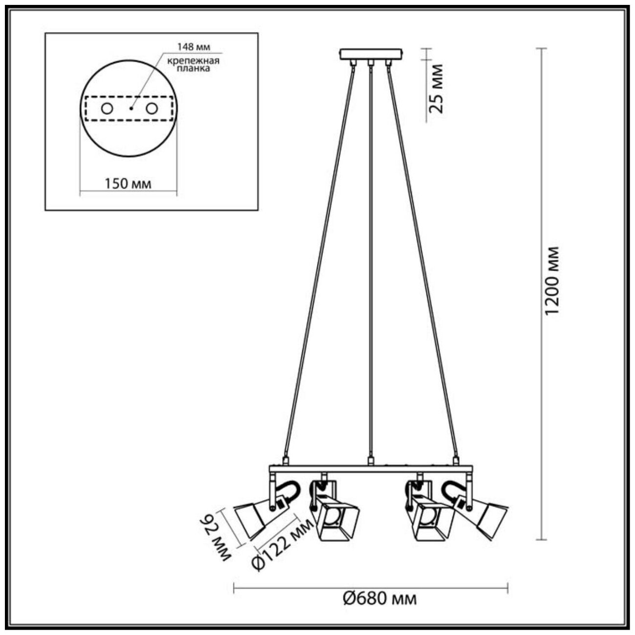 Подвесная люстра Odeon light - фото №9