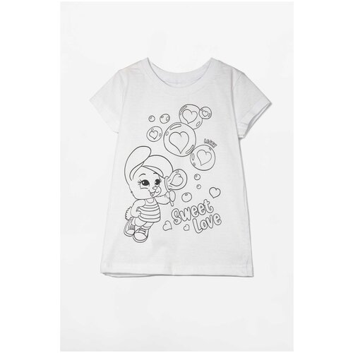 Футболка раскраска LOKKI для девочки 116