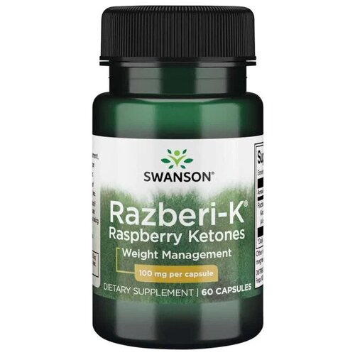 Swanson Diet Razberi-K 100 mg 60 капс swanson razberi k кетоны малины 100 мг 60 капсул