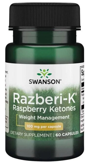 Swanson Diet Razberi-K 100 mg 60 капс