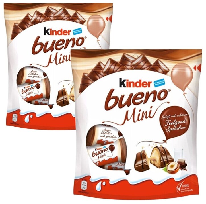 Конфеты Kinder Bueno Mini, 108 г, 2 шт. - фотография № 2