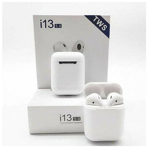 Беспроводные наушники i13 Гарнитура Bluetooth с микрофоном для смартфона Блютуз наушники TWS наушники для айфона Наушники для андройда 41900₽