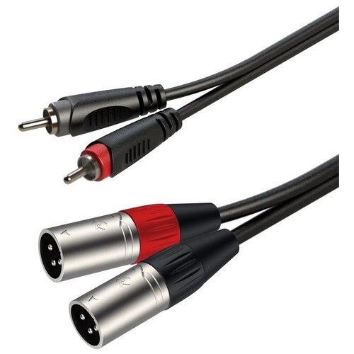 Кабель аудио 2xRCA - 2xXLR Roxtone RACC190/1 1.0m кабель аудио 2xrca 2xxlr roxtone racc190 1 5 1 5m