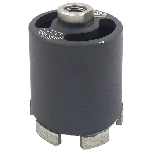 Алмазная коронка для подрозетников Diamond Hit с твердым сегментом, 72 мм, с отверстиями для пылеудаления