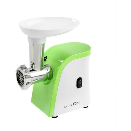 Мясорубки Luazon Home Мясорубка LuazON LMG-1805 600 Вт 2 решётки реверс соковыжималка бело-зелёная 382000₽