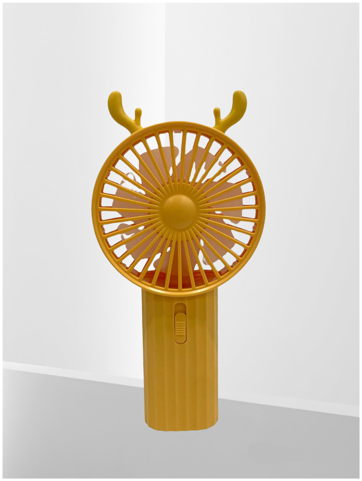 Портативный вентилятор Fashion Fan Ручной мини-вентилятор 2 режима скорости желтый