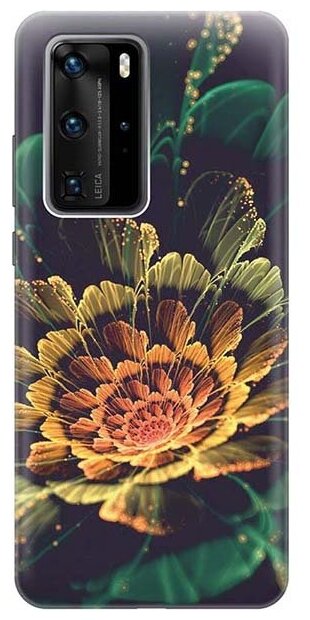 Чехол - накладка ArtColor для Huawei P40 Pro с принтом "Красивый цветок"