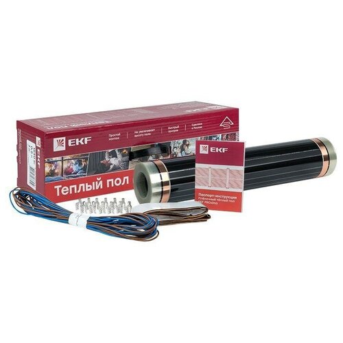 Комплект Теплый пол пленка 440Вт 2квм шир 05м инфракрасный EKF Ik-220-44005-2 1шт 3408₽