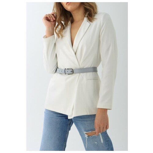 фото Ремень жен 05-01-03-01, 3*0,3*115 см, винт, пряжка т-металл, серый rusexpress