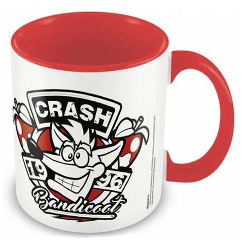 Кружка Crash Bandicoot (1996 Emblem) Red Coloured Inner Mug 315 ml MGC25421