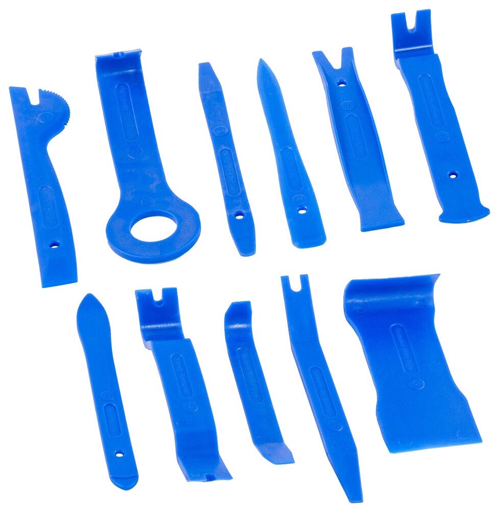 Набор съемников (лопатки) для демонтажа облицовочных панелей (11 предметов) в сумке DolleX SSP-11