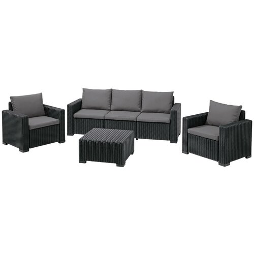 Комплект мебели Калифорния сет (California 3 seater set) графит