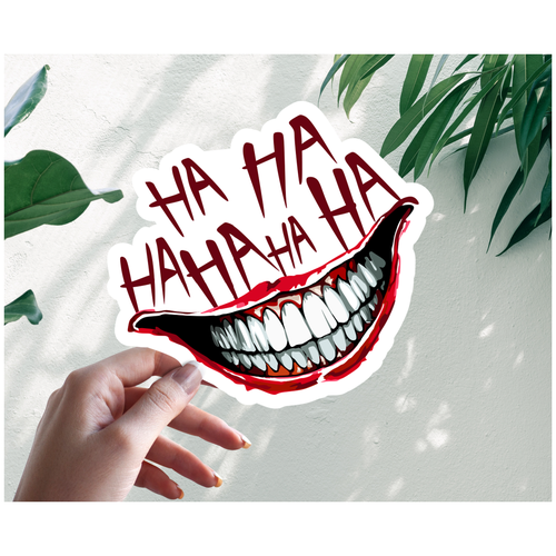 Наклейка Стикер 20см Джокер Joker Hahaha наклейка стикер 20см джокер joker hahaha