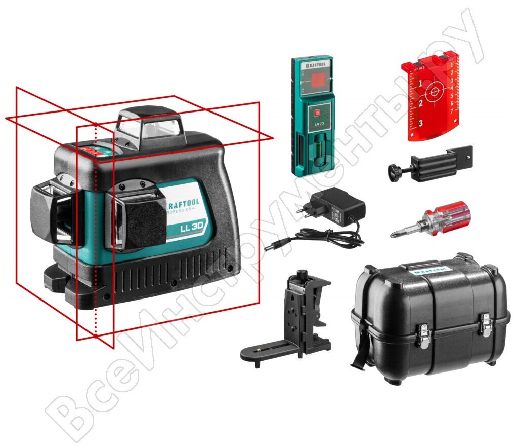 Лазерный нивелир KRAFTOOL LL-3D-4