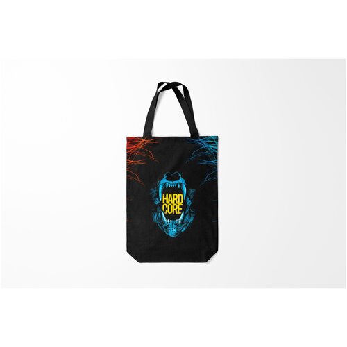 фото Сумка-шоппер / 31х42 см / прикольные надписи / популярные цитаты hard core burnettie