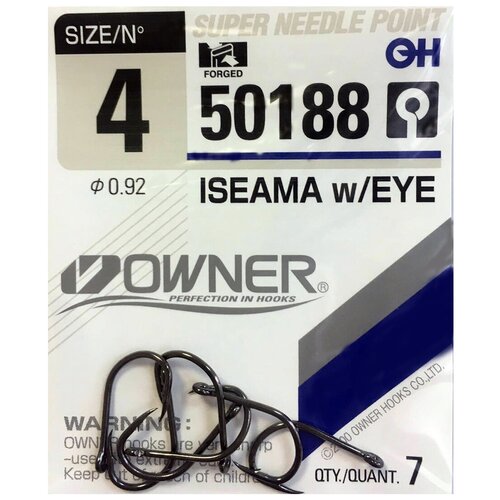 Крючки Owner Iseama 50188 № 4 (7шт.)