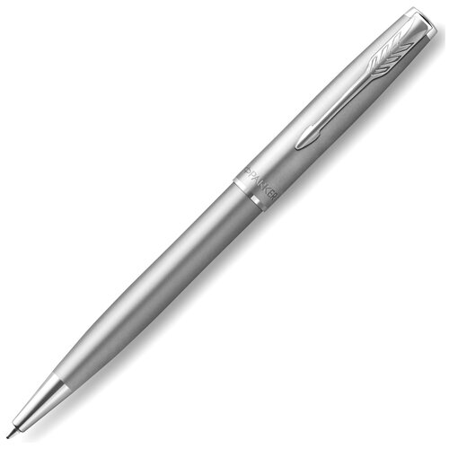 Шариковая ручка Parker Sonnet Stainless Steel CT, толщина линии M, цвет чернил черный, в подарочной упаковке