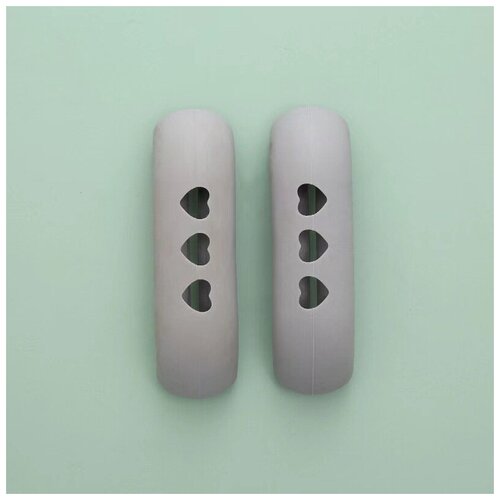 OlLena / Боковые силиконовые ручки для кастрюли, силиконовые прихватки для ручек казана серые