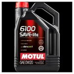 MOTUL 108004 0W20 4L 6100 SAVE-LITE API SN/CF ILSAC GF-5 CHRYSLER MS 6395 FORD M2C 947- масло моторное - изображение