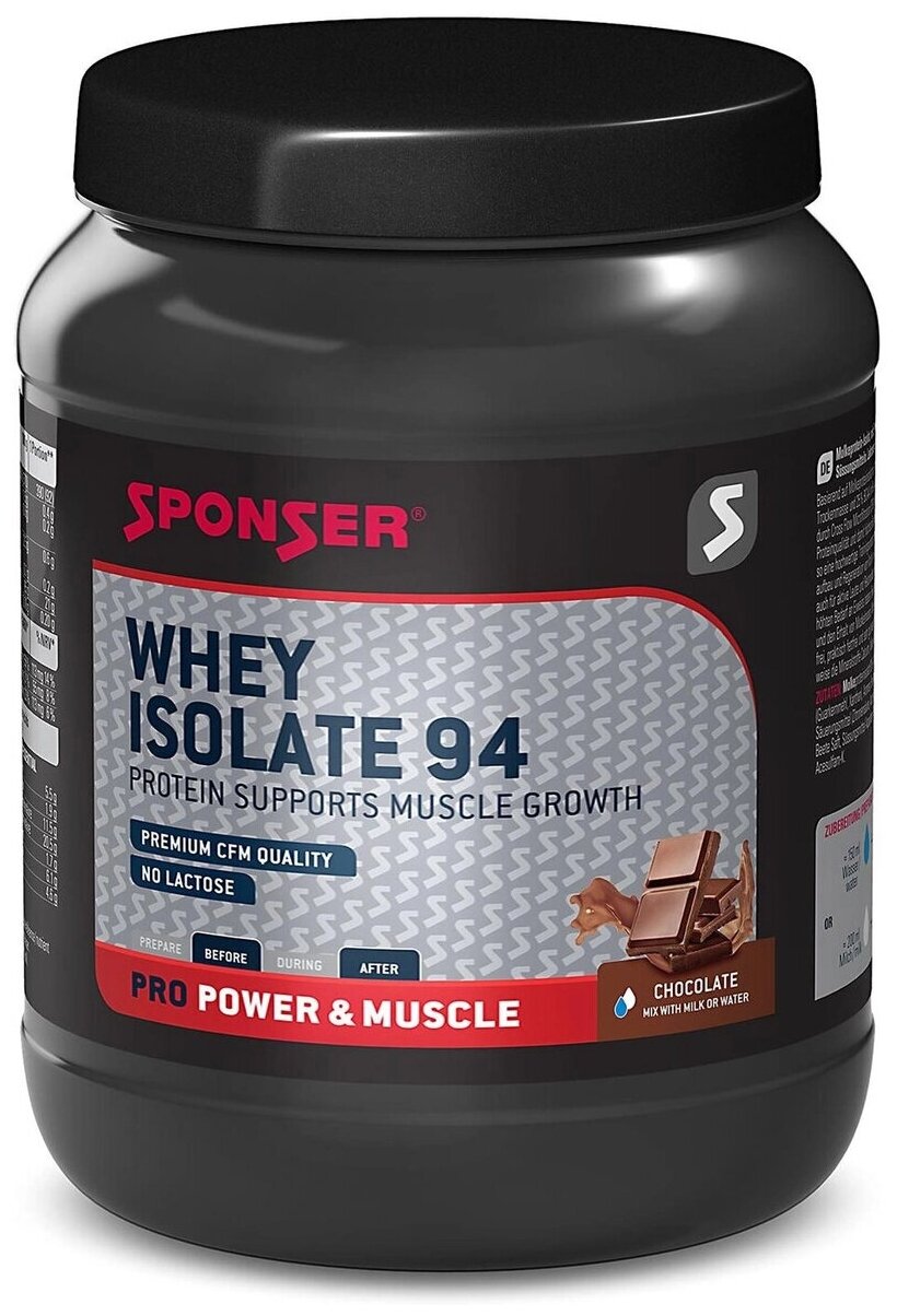 Изолят протеина SPONSER WHEY ISOLATE 94 CFM 850 г, Шоколад