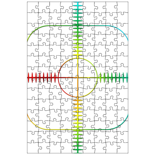 фото Магнитный пазл 27x18см."перекрестие, козырек, координационный центр" на холодильник lotsprints
