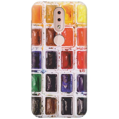 фото Gosso ультратонкий силиконовый чехол-накладка для nokia 4.2 с принтом "палитра красок"